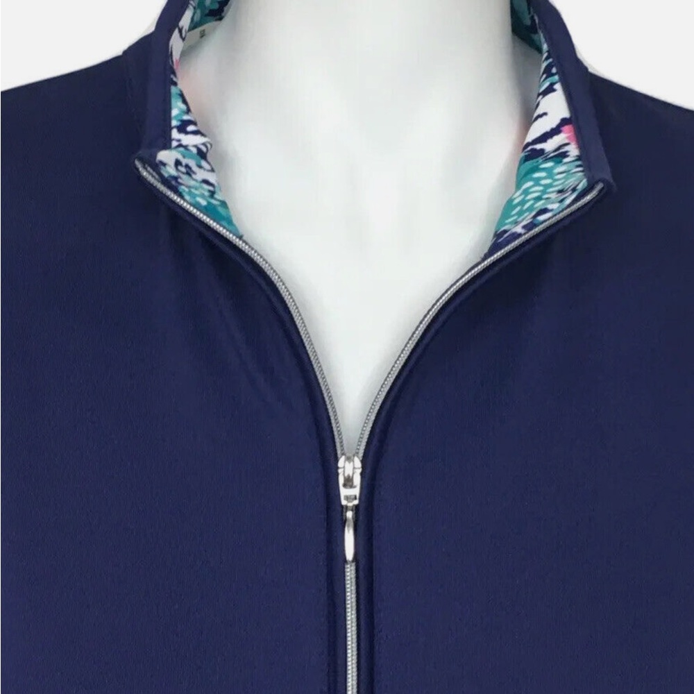Pebble Beach Tropical Collection Pockets Short Sleeve Printed Panel Golf Dress M - Picture 7 of 16
